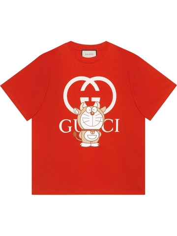 ÁO PHÔNG GUCCI x DORAEMON LOGO PRINT CHUẨN 1:1 AUTHENTIC