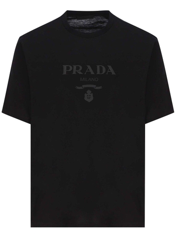 ÁO PHÔNG PRADA BLACK LOGO PRINT CHUẨN 1:1 AUTHENTIC.