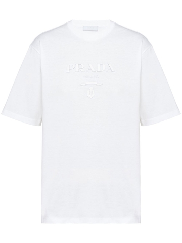 ÁO PHÔNG PRADA WHITE LOGO PRINTED CHUẨN 1:1 AUTHENTIC