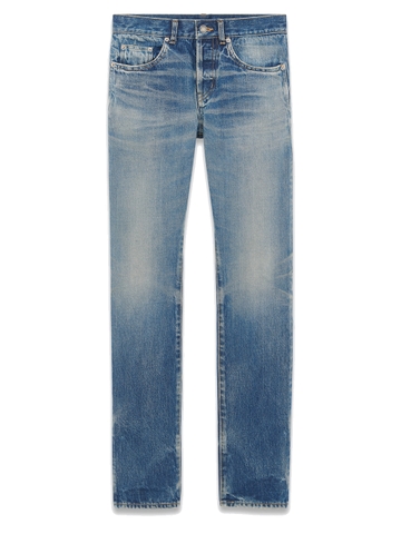 QUẦN SAINT LAURENT BLUE TAPERED JEANS CHUẨN 1:1 AUTHENTIC