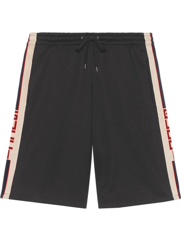 QUẦN SHORT GUCCI TECHNICAL JERSEY BLACK CHUẨN 1:1 AUTHENTIC