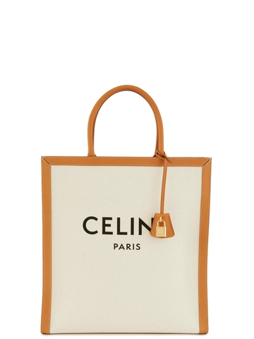 TÚI TOTE CELINE LOGO VERTICAL CANVAS CHUẨN 1:1 AUTHENTIC