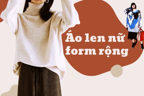 8+ mẫu áo len nữ form rộng dáng dài nàng không thể thiếu