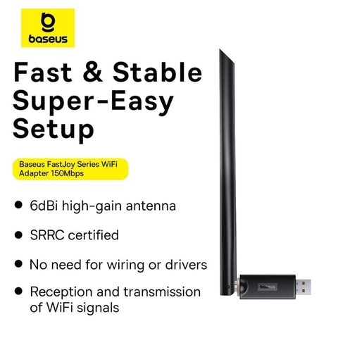 USB wifi tốc độ cao có ăn ten Baseus FastJoy Series 150Mbps - 650Mbps
