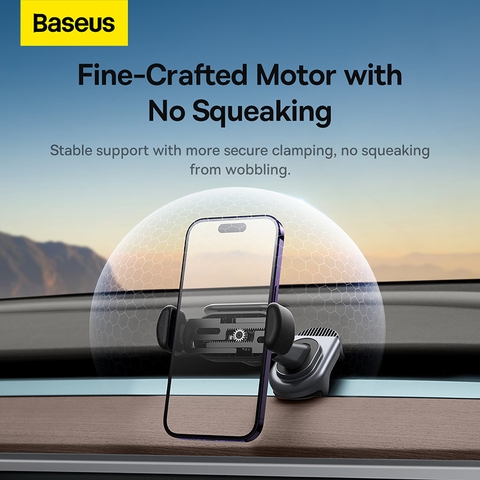 Đế giữ điện thoại Baseus T-Space Solar Electric Car Mount