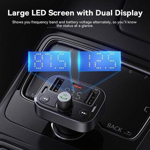 Tẩu sạc đa năng ô tô Baseus S-09 Pro Series Car FM Transmitter