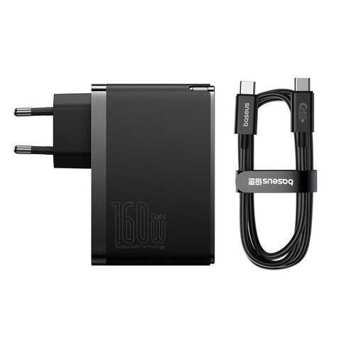 Bộ sạc nhanh 160W OS-Baseus GaN5 Pro Digital Fast Charger 2C+U