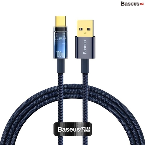 Cáp sạc nhanh tự ngắt Gen2 USB to Type-C 100W Baseus Explorer Series