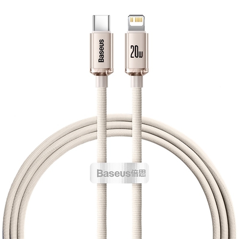 (đồng giá 99k) Cáp sạc nhanh 20W Baseus Crystal Shine Series Fast Charging Data Cable Type-C to Lightning