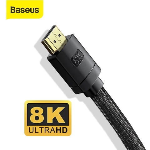 Cáp HDMI 2.1 siêu nét 8K Baseus High Definition Series Hỗ trợ 8K@60Hz, 4K@120Hz, 2K@144Hz