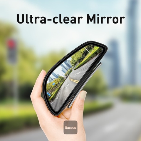 Bộ kính chiếu hậu phụ giúp mở rộng góc nhìn cho xe hơi Baseus Large View Reversing Auxiliary Mirror (Bộ 2 cái)