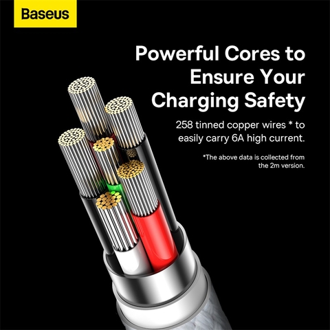 Cáp sạc nhanh 100W Baseus Glimmer Series Fast Charging Data Cable USB to Type-C