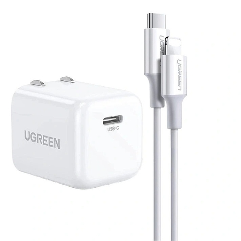 Combo sạc Ugreen 20W kèm cáp C to Lightning MFi CD249