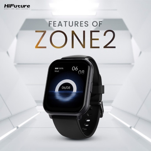 Đồng hồ thông minh HiFuture Zone 2 (1.96inch iPS, IP68 Waterproof, 7 Days battery, Health & Sport Smart Watch)