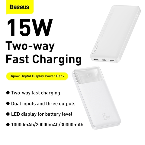 Pin Sạc Dự Phòng Baseus Bipow thế hệ mới 20W 30000mAh (bản quốc tế)