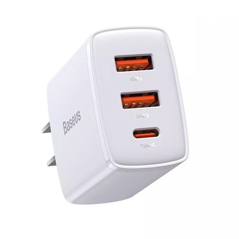 Củ sạc nhanh Baseus compact quick charger 3 cổng 2A1C 30W