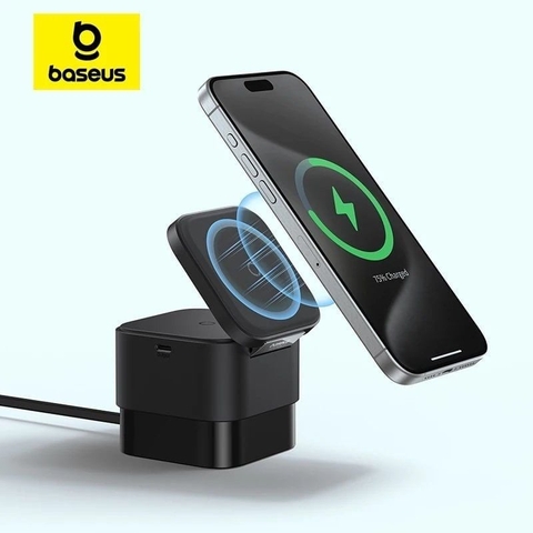 Đế sạc không dây 25W Baseus MagPro 2-in-1 Magnetic Wireless Charger