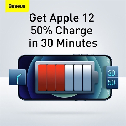 Củ sạc nhanh Baseus compact quick charger 3 cổng 2A1C 30W