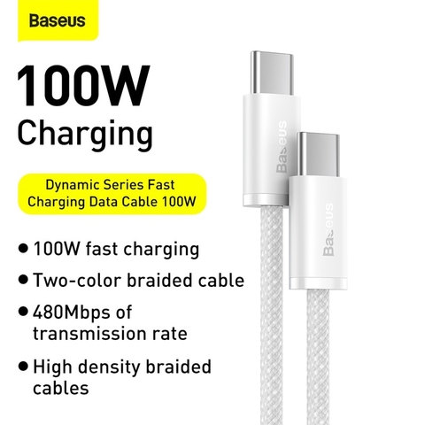 Cáp sạc nhanh 100W C to C Baseus Dynamic Series Fast Charging