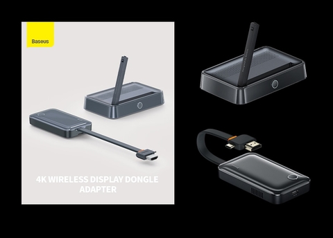 Cast không dây Baseus 4K Wireless Display Dongle thế hệ mới