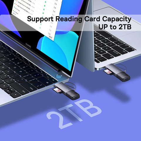 Đầu đọc thẻ nhớ đa năng Baseus Lite Series USB-A/C to SD/TF Card Reader