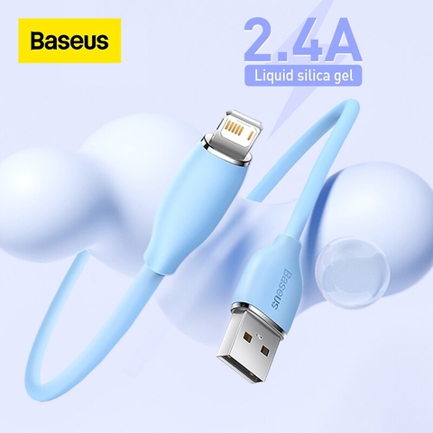 Cáp sạc nhanh USB to iP 2.4A Baseus Jelly Liquid Silica Gel Fast Charging Data Cable