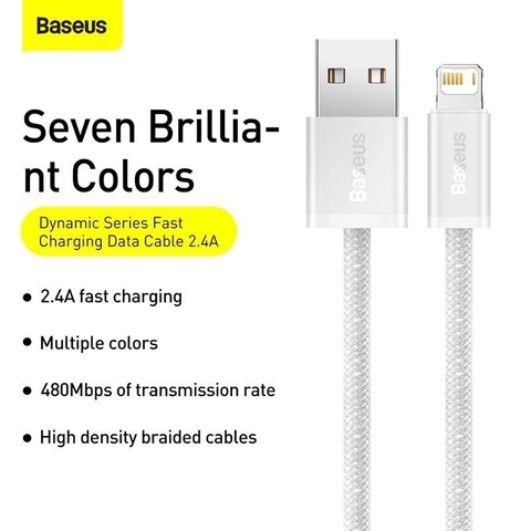 Cáp sạc nhanh 2.4A USB to IP Baseus Dynamic Series Fast Charging