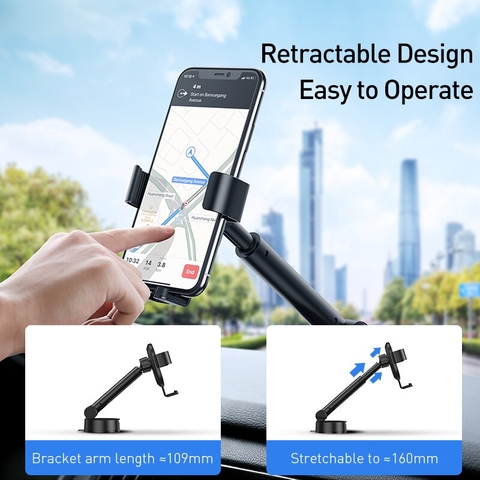 Giá đỡ điện thoại Baseus Simplism Gravity Car Mount Holder With Suction Base