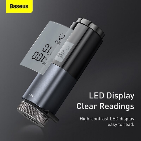 Máy đo nồng độ cồn Baseus Digital Alcohol Tester LED Display