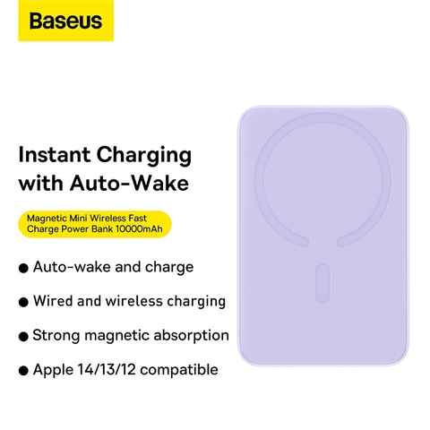 Sạc dự phòng 20W Baseus Magnetic Wireless Charging Power bank - bản quốc tế