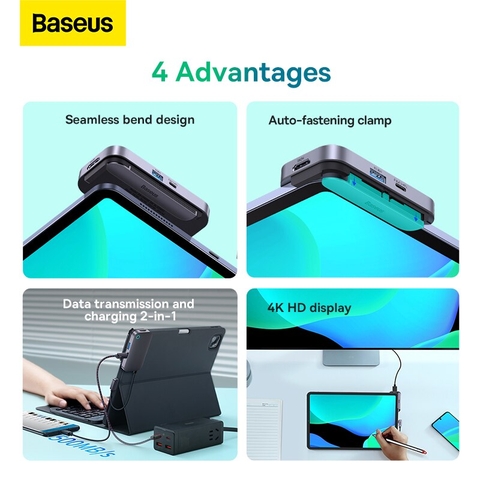 Hub chuyển Baseus Padsafe 6-Port Type-C HUB Adapter