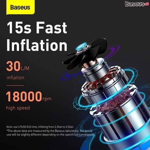 Máy bơm lốp xe thế hệ mới Baseus Super Mini Inflator Pump