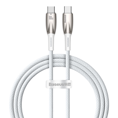 Cáp sạc nhanh 100W Baseus Glimmer Series Fast Charging Data Cable Type-C to Type-C