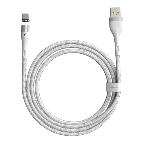 Cáp nam châm hỗ trợ sạc nhanh Baseus Zinc Magnetic Gen5 Safe Fast Charging Cable LV872