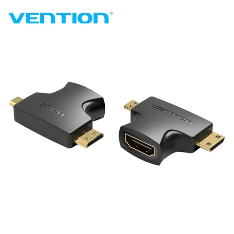 Đầu chuyển đổi 2in1 Mini+Micro HDMI to HDMI VENTION AGF