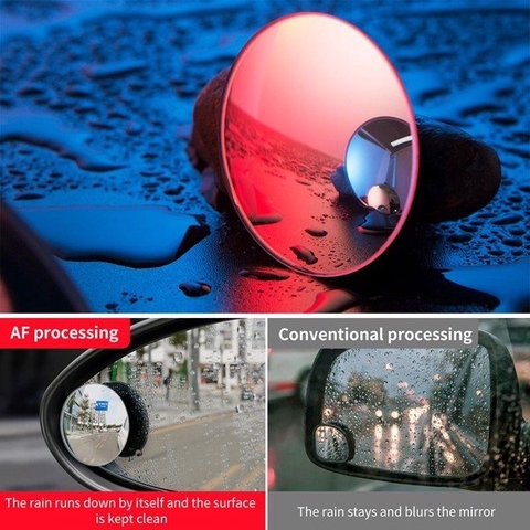 Gương cầu lồi Baseus LV466 Full View Blind Spot Rearview Mirrors mở rộng góc nhìn, chống điểm mù cho xe hơi (Bộ 2 cái)