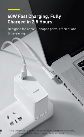 Cáp sạc Baseus Magsafe 1-2 T-L 60W cho Macbook