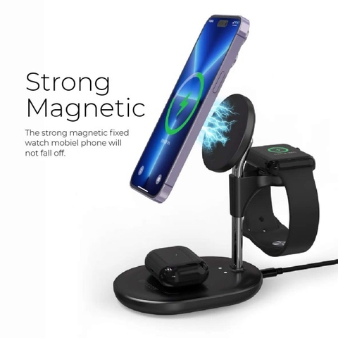 Đế sạc không dây Mazer Infinite Mag.DESK 3in1 Wireless Charging Stand