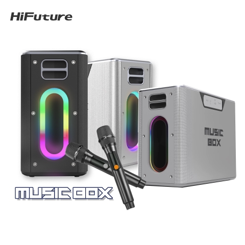 Loa Karaoke di động HIFUTURE MUSICBOX 100W (KÈM 2 MICRO WIRELESS)