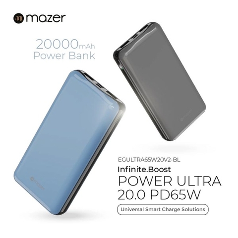 Pin Sạc Dự Phòng MAZER SUPER mini ULTRA 20000mAh 65w