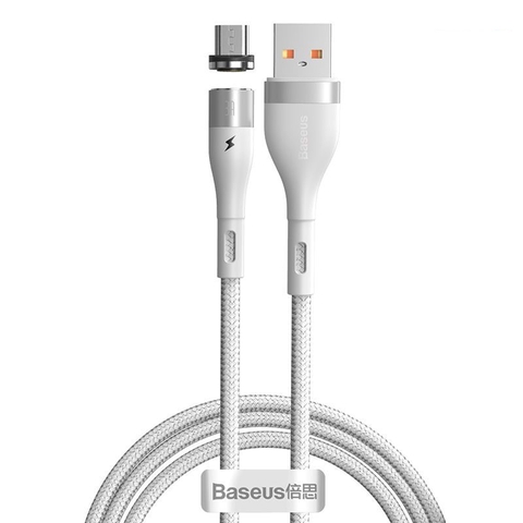 Cáp nam châm hỗ trợ sạc nhanh Baseus Zinc Magnetic Gen5 Safe Fast Charging Cable LV872