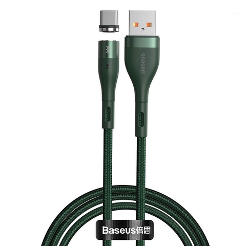 Cáp nam châm hỗ trợ sạc nhanh Baseus Zinc Magnetic Gen5 Safe Fast Charging Cable LV872