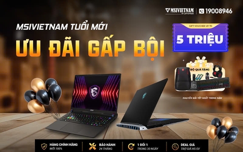 MSIVIETNAM TUỔI MỚI - ƯU ĐÃI GẤP BỘI