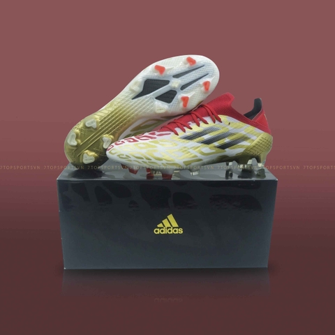 Adidas X Speedflow Mo Salah.1 FG - Cloud White/Gold Metallic/Scarlet GX3901