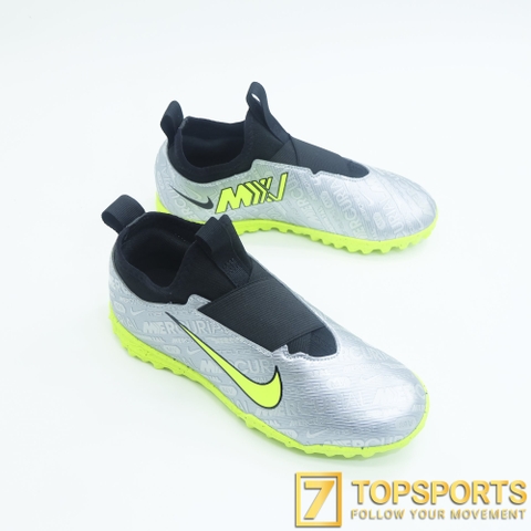 Nike Zoom Mercurial Vapor 15 Academy XXV TF Kids - Metallic Silver/Black/Volt FJ2039 060