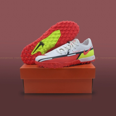 Nike React Phantom GT II Pro TF - White/Volt/Bright Crimson DC0768 167