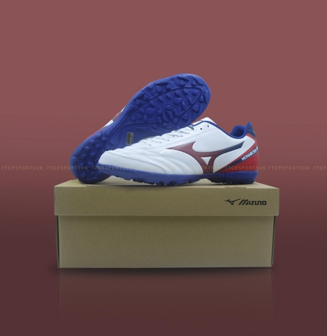 Mizuno Monarcida Neo Sala Select TF - White/Blue/Red Q1GB212262