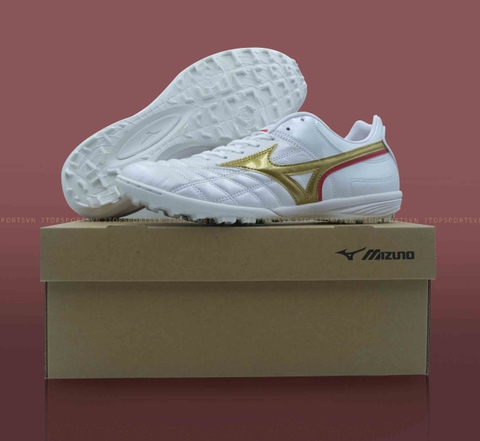 Mizuno Wave Cup Legend AS TF - White/Red/Solar Gold P1GD201962