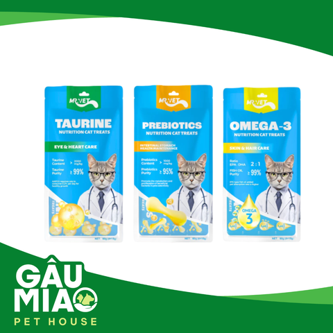 Mr.Vet-Sup thưởng cho mèo 60g (15gx4)