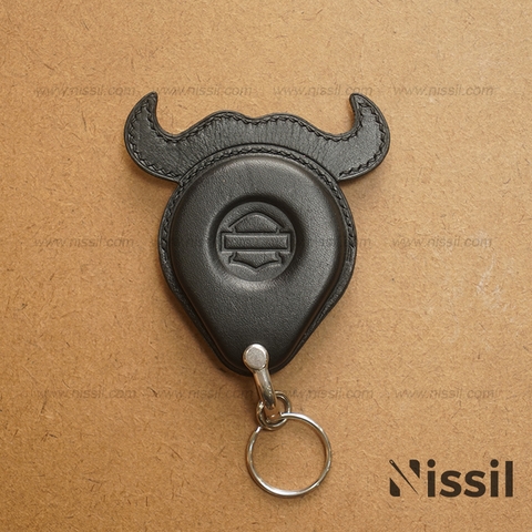 Bao da chìa khóa mô tô Harley Davidson - Thiết kế Sừng trâu - Dòng da Vachetta